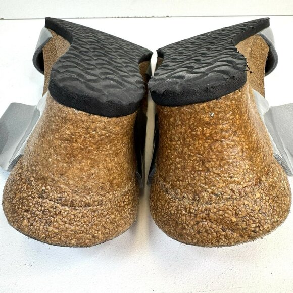 Birkenstock Papillio Dorothy Wedge Sandals Shoes Womens Size 42 US 11 Silver - Picture 8 of 9